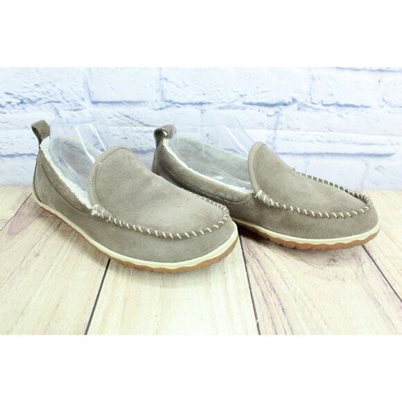 LL Bean Mountain Slippers Moccasin Dark Cement Size 8 M - Picture 5 of 9